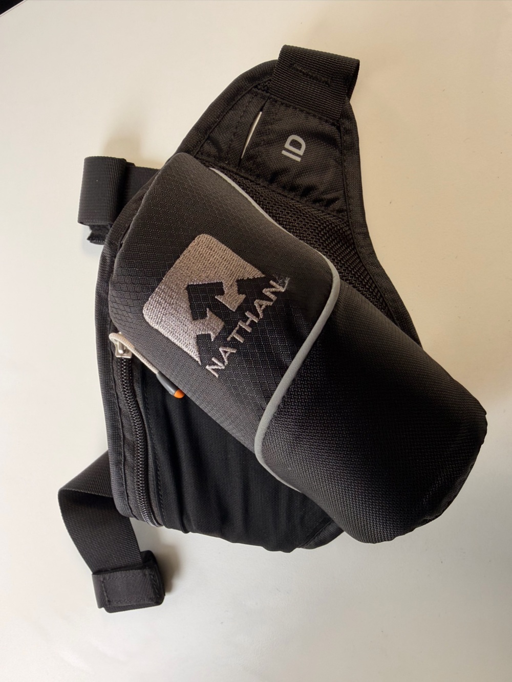 Natan Black Belt Bag with Padded Bottle Sleeve